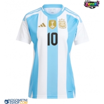 Ženski Nogometni dresi Argentina Lionel Messi #10 Domači Copa America 2024 Kratek Rokav